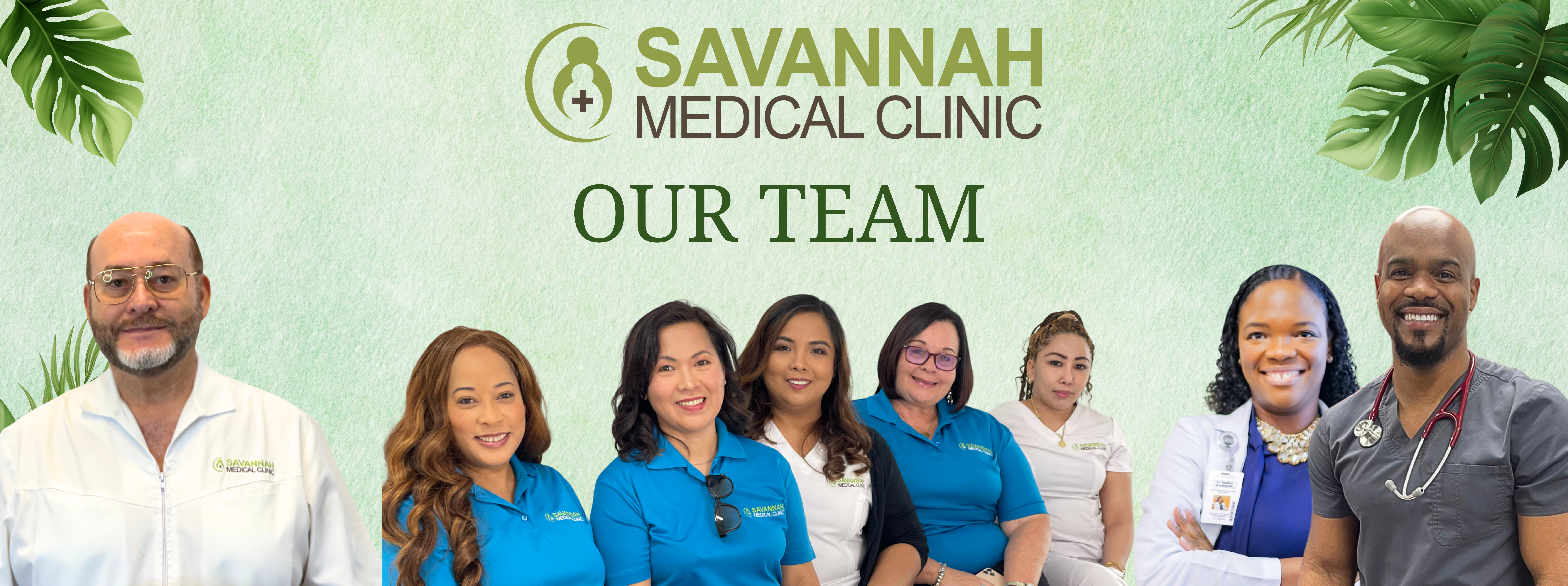 The Savannah Medical Clinic team in clinic